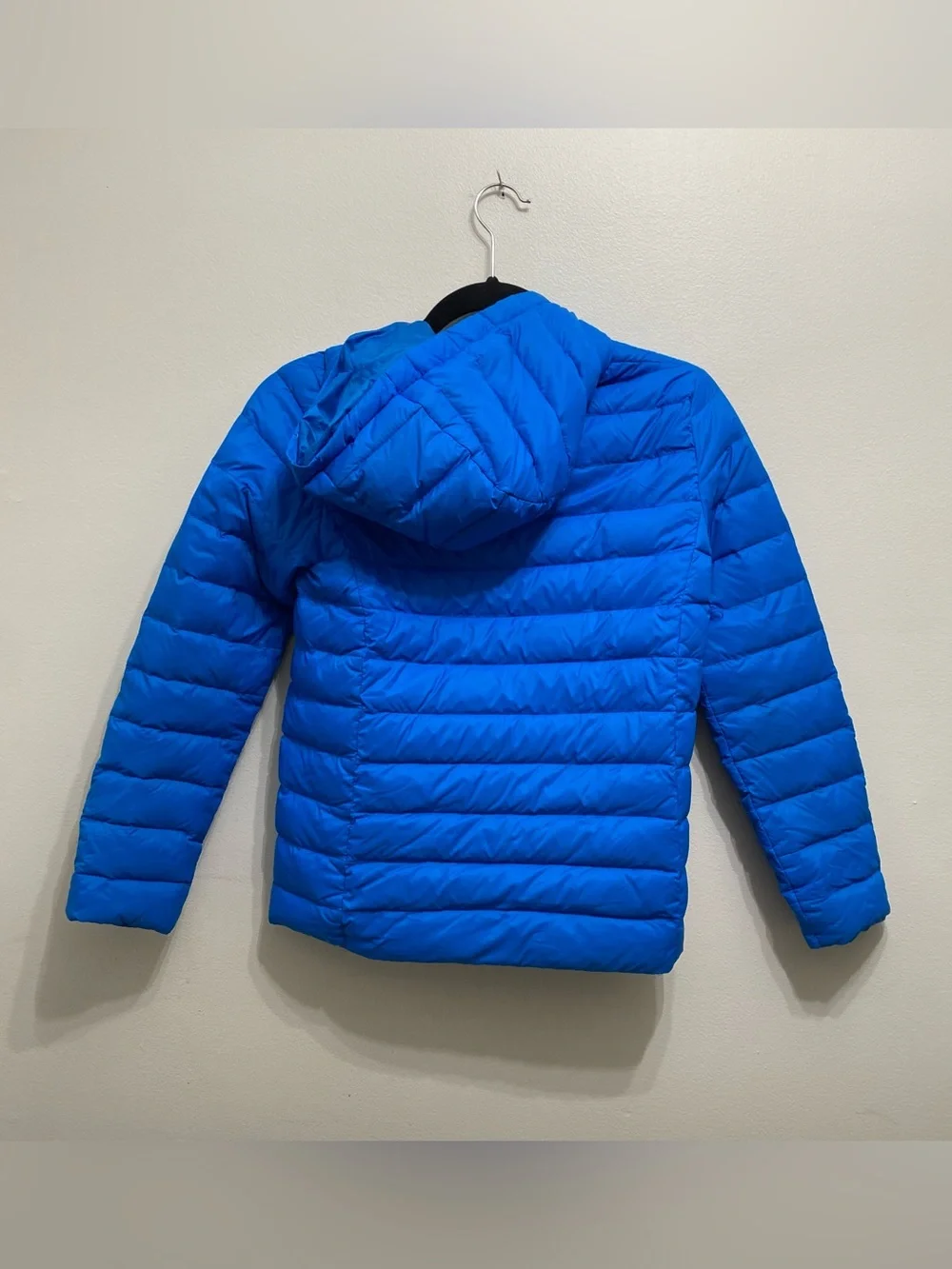 Lands' End Kids Lightweight Packable Hooded Puffer Jacket Blue 10-12